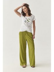 TATUUM Koszulka w kolorze białym rozmiar: L. Białe koszulki damskie TATUUM, l, bez wzorów, z bawełny, bez kołnierzyka, bez ramiączek. Za 60.88 zł.