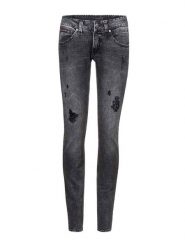 Herrlicher Dżinsy - Skinny fit - w kolorze antracytowym rozmiar: W33/L30. Czarne jeansy damskie Herrlicher. Za 166.88 zł.