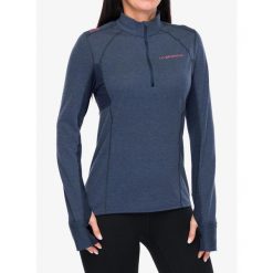 Bluza do biegania damska La Sportiva Swift Long Sleeve. Niebieskie bluzy damskie La Sportiva, bez wzorów, bez kaptura. Za 362.99 zł.