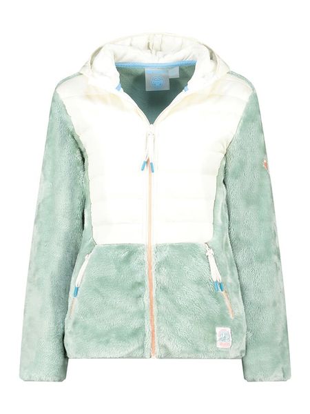 Geographical Norway Kurtka polarowa "Typologie" w kolorze miętowym rozmiar: XXL. Zielone kurtki damskie Geographical Norway, xxl, bez wzorów, z polaru, bez kaptura. Za 131.12 zł.
