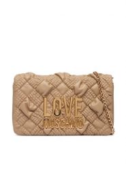 LOVE MOSCHINO Torebka JC4131PP1PL1010A Beżowy. Brązowe torebki wieczorowe damskie Love Moschino, bez wzorów, ze skóry, bez dodatków. Za 839.99 zł.
