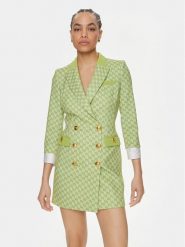 Elisabetta Franchi Sukienka koktajlowa AB-S10-41E2-V780 Zielony Regular Fit. Zielone sukienki damskie Elisabetta Franchi, bez wzorów, z syntetyku, wizytowe, bez ramiączek. Za 1,779.00 zł.