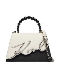 KARL LAGERFELD Torebka B3W30015 Biały. Białe torebki klasyczne damskie KARL LAGERFELD, ze skóry, bez dodatków. Za 1,399.00 zł.