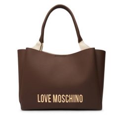 Torebka LOVE MOSCHINO. Brązowe shopper bag Love Moschino, bez wzorów, bez dodatków. Za 1,059.00 zł.