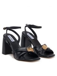 Steve Madden Sandały 11005662 Czarny. Czarne sandały damskie Steve Madden, bez wzorów, ze skóry, bez obcasa, na słupku, bez zapięcia. Za 519.99 zł.