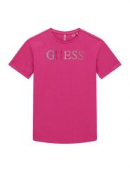 Guess T-Shirt J6GI33 J1314 Różowy ciemny Regular Fit. Czerwone koszulki i t-shirty dziewczęce Guess, z aplikacjami, z bawełny, bez kołnierzyka, bez ramiączek. Za 134.99 zł.