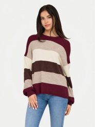 ONLY Sweter Atia 15220044 Fioletowy Regular Fit. Fioletowe swetry klasyczne damskie Only, m, z syntetyku, bez kołnierzyka. Za 129.99 zł.