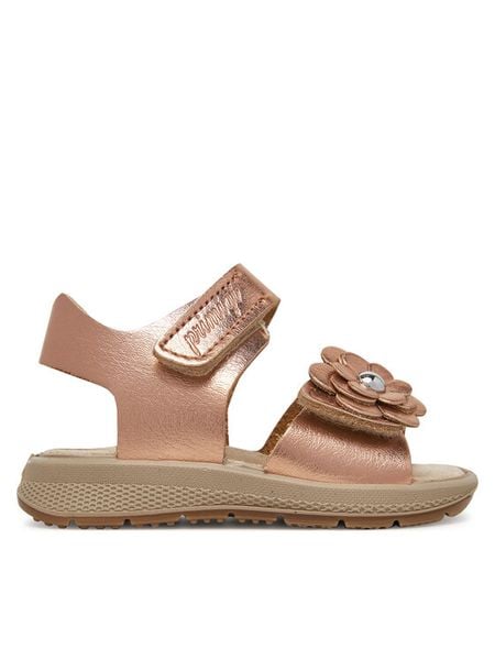 Primigi Sandały 7870622 S Złoty. Żółte sandały dziewczęce Primigi, ze skóry, bez obcasa, bez zapięcia. Za 179.99 zł.