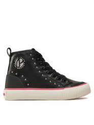 Pepe Jeans Sneakersy PGS30610 Czarny. Czarne buty sportowe dziewczęce Pepe Jeans, z jeansu, bez zapięcia. Za 209.99 zł.