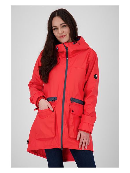 Alife and kickin Kurtka przeciwdeszczowa "Audrey" w kolorze czerwonym rozmiar: XL. Czerwone kurtki sportowe damskie Alife and Kickin, xl, bez wzorów, bez kaptura. Za 288.52 zł.