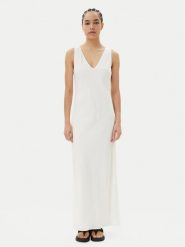 Calvin Klein Sukienka letnia K20K208355 Biały Regular Fit. Białe sukienki damskie Calvin Klein, bez wzorów, z wiskozy, bez ramiączek. Za 849.99 zł.