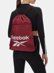 Reebok Worek RBK-B-044-CCC Bordowy. Czerwone torebki klasyczne damskie Reebok, z materiału, bez dodatków. Za 59.99 zł.
