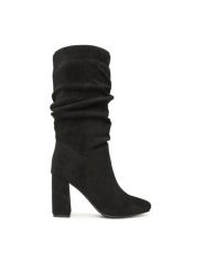 Jenny Fairy Kozaki LS5840-04 Czarny. Czarne kozaki damskie Jenny Fairy, z lycry, bez obcasa, na słupku, bez zapięcia. Za 199.99 zł.