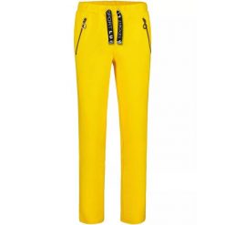 Spodnie dresowe Luhta Jantoniemi - żółte. Żółte spodnie sportowe damskie Luhta, na zimę, m, bez wzorów, z dresówki, narciarskie. Za 369.00 zł.