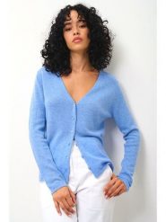 AUTHENTIC CASHMERE Kaszmirowy kardigan "Chalais" w kolorze błękitnym rozmiar: XL. Niebieskie kardigany damskie AUTHENTIC CASHMERE, xl, bez wzorów, z kaszmiru. Za 361.02 zł.