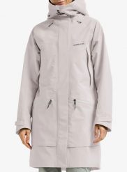 Parka przeciwdeszczowa damska Didriksons Ilma Parka 8. Szare parki damskie Didriksons, l, z materiału, bez kaptura. Za 951.49 zł.