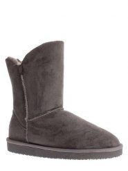 ISLAND BOOT Kozaki zimowe "Adeline" w kolorze antracytowym rozmiar: 41. Czarne kozaki damskie Island Boot, na zimę, z materiału, bez obcasa, bez zapięcia. Za 141.19 zł.