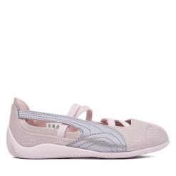 Baleriny Puma. Czerwone baleriny dziewczęce Puma, bez wzorów, bez obcasa, bez zapięcia. Za 269.99 zł.