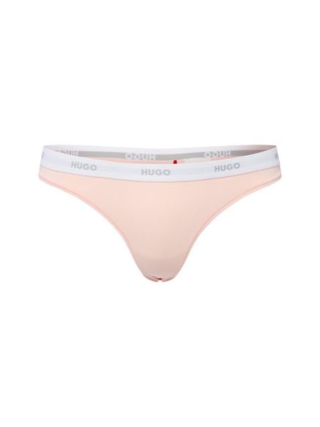HUGO Stringi Kobiety Bawełna różowy, XL. Czerwone stringi Hugo, bez wzorów, z bawełny. Za 89.95 zł.