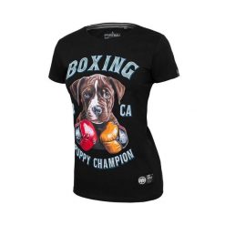 Koszulka damska Pitbull Lil'Champ. Brązowe bluzki damskie PITBULL, m, bez wzorów, casualowe, bez kołnierzyka, bez ramiączek. Za 99.00 zł.