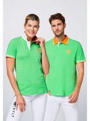 Polo Sylt Koszulka polo w kolorze zielonym rozmiar: L. Zielone bluzki damskie Polo Sylt, l, bez wzorów, bez kołnierzyka, bez ramiączek. Za 87.61 zł.