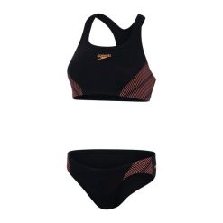 Strój kąpielowy damski Speedo Placement 2Piece. Czarne stroje jednoczęściowe Speedo, bez wzorów. Za 179.99 zł.