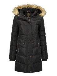 Maison Montaigne Parka "Badomai" w kolorze czarnym rozmiar: L. Czarne parki damskie Maison Montaigne, l, ze skóry, bez kaptura. Za 239.99 zł.