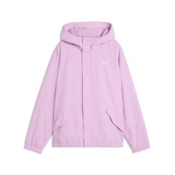 Młodzieżowa kurtka o luźnym kroju z dzianinową podszewką PUMA. Czarna kurtki damskie Puma, m, bez wzorów, z dzianiny, z kapturem. Za 269.00 zł.