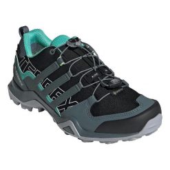 Buty sportowe Adidas Terrex Swift R2 Gore-Tex czarne damskie. Czarne obuwie sportowe damskie Adidas, z gore-texu, bez zapięcia. Za 638.30 zł.