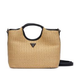 Torebka Guess. Brązowe kuferki damskie Guess, z aplikacjami, bez dodatków. Za 584.99 zł.