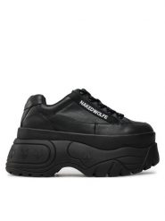 Naked Wolfe Sneakersy Sprinter Czarny. Czarne obuwie sportowe damskie Naked Wolfe, ze skóry, bez zapięcia. Za 819.99 zł.