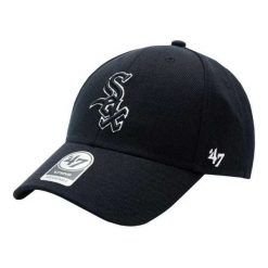 Czapka Z Daszkiem MLB Chicago White Sox. Czarne czapki z daszkiem damskie 47 Brand, bez wzorów. Za 158.99 zł.