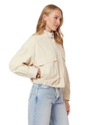 Scotch & Soda Kurtka przejściowa w kolorze beżowym rozmiar: XL. Brązowe kurtki damskie Scotch & Soda, xl, bez wzorów, bez kaptura. Za 260.99 zł.