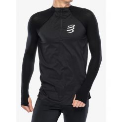 Bluza z zamkiem unisex Compressport Hurricane Windproof Seamless HZ Top. Czarne bluzy damskie Compressport, s, bez wzorów, bez kaptura. Za 461.99 zł.