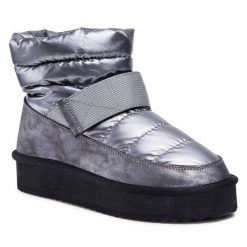 Botki Jenny Fairy. Szare botki damskie Jenny Fairy, bez obcasa, na płaskiej podeszwie, bez zapięcia. Za 89.98 zł.