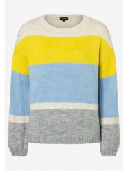 More & More Sweter w kolorze błękitno-szaro-żółtym rozmiar: 42. Niebieskie swetry klasyczne damskie More & More, bez kołnierzyka. Za 127.35 zł.