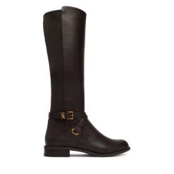 Kozaki MICHAEL Michael Kors. Brązowe kozaki damskie MICHAEL Michael Kors, bez obcasa, na płaskiej podeszwie, bez zapięcia. Za 1,239.00 zł.