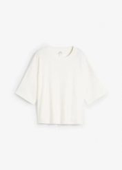 T-shirt z czystej bawełny organicznej. Czerwone t-shirty damskie bonprix, bez wzorów, z bawełny, bez kołnierzyka. Za 79.99 zł.