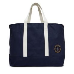 Torebka Tommy Hilfiger. Niebieskie shopper bag Tommy Hilfiger, bez wzorów, bez dodatków. Za 429.99 zł.
