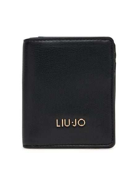 Liu Jo Portfel Ecs Xs Bifold AA5216 E0015 Czarny. Czarne portfele damskie Liu Jo, bez wzorów, ze skóry. Za 189.99 zł.
