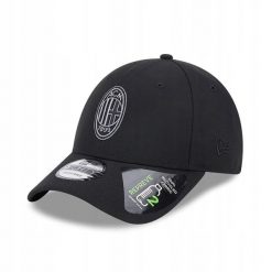 Czapka z daszkiem New Era 9FORTY AC Milan Repreve Black 60363650. Czarne czapki z daszkiem damskie New Era, bez wzorów. Za 119.00 zł.