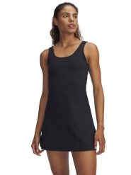 Under Armour Sukienka sportowa "Motion" w kolorze czarnym rozmiar: M. Czarne sukienki damskie Under Armour, bez wzorów, sportowe, bez ramiączek. Za 177.32 zł.