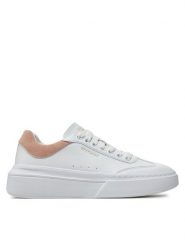 Skechers Sneakersy Cordova Classic 185060/WPK Biały. Białe obuwie sportowe damskie Skechers, ze skóry, bez zapięcia. W wyprzedaży za 229.99 zł.