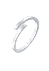 Elli Damski Wrap Open Geo Trend ze srebra próby 925 Sterling Silver Pierścionki 1 ct. Szare pierścionki damskie Elli, srebrne. Za 211.64 zł.