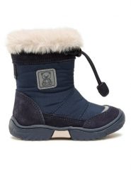 Lasocki Kids Śniegowce CI12-FLICK-20(II)CH Granatowy. Niebieskie buty zimowe chłopięce Lasocki Kids, z materiału, bez zapięcia. Za 199.99 zł.