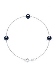 Pearl Addict Srebrna bransoletka z perłą rozmiar: onesize. Niebieskie bransoletki damskie Pearl Addict, srebrne. Za 173.99 zł.