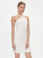 YAS Sukienka koktajlowa Ariella 26032153 Biały Regular Fit. Białe sukienki damskie YAS, bez wzorów, z syntetyku, wizytowe, bez ramiączek. Za 239.99 zł.
