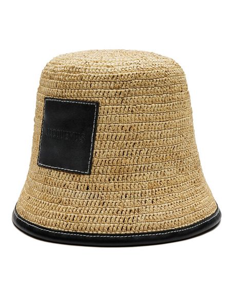 JACQUEMUS Kapelusz Cappello 245AC642 Beżowy. Brązowe kapelusze damskie JACQUEMUS, bez wzorów, z materiału. Za 1,249.00 zł.