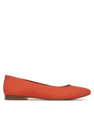 Lasocki Baleriny RST-KAJA-01N Pomarańczowy. Brązowe balerinki damskie Lasocki, bez wzorów, z nubiku. Za 139.99 zł.