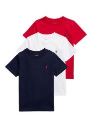 Polo Ralph Lauren Komplet 3 t-shirtów 322884456001 Kolorowy Regular Fit. T-shirty i koszulki chłopięce Polo Ralph Lauren, bez wzorów, z bawełny, bez kołnierzyka, bez ramiączek. Za 439.99 zł.
